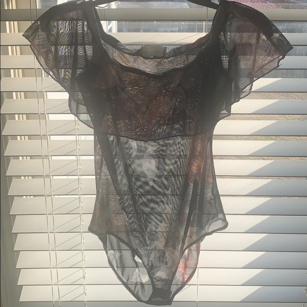 Lavender Field mesh bodysuit